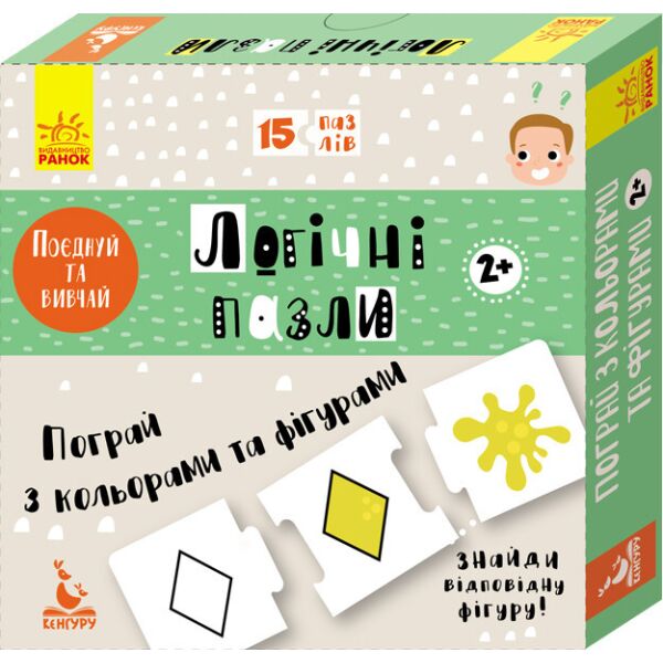 

Детские логические пазлы Поиграй с цветами и фигурами 889003 на укр. языке