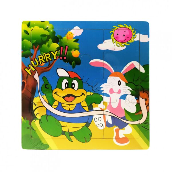 

Деревянная игрушка Пазлы MD 2159 животные (Черепаха и Заяц)