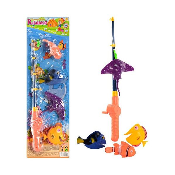 

Игровой набор Магнитная рыбалка M 0042 , 4 рыбки в наборе