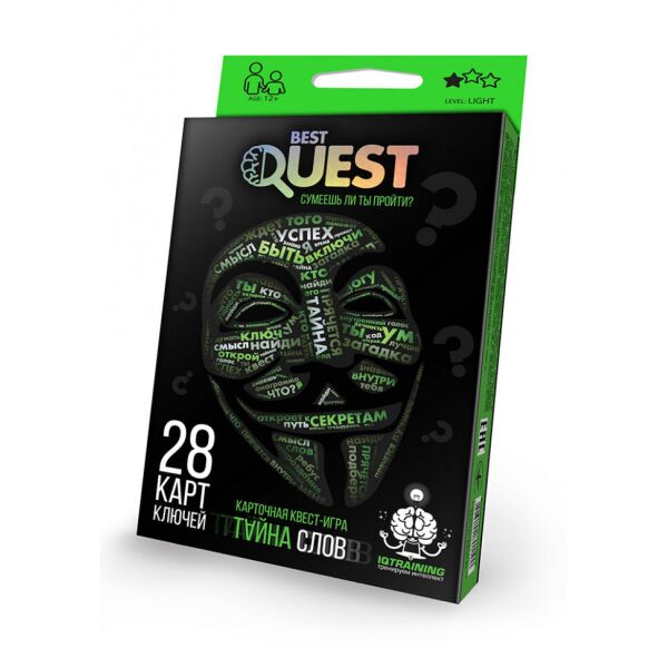 

Детская карточная квест-игра BEST QUEST BQ-01 рус (Зеленый)