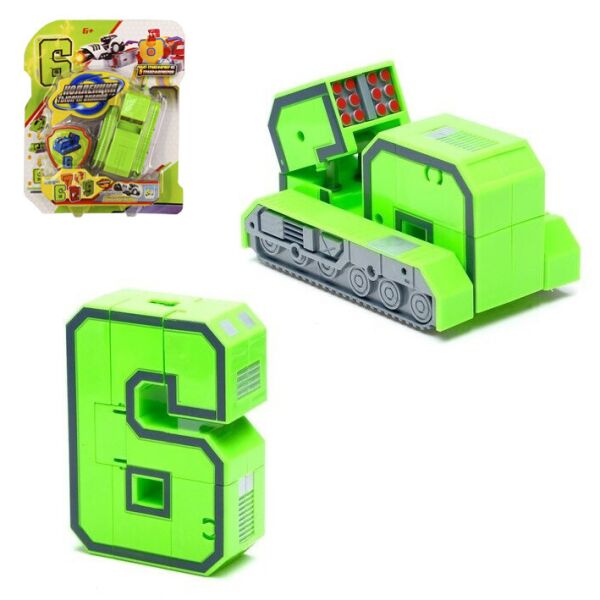 

Игрушечный трансформер YB188-3E Робот + цифра (Цифра 6)
