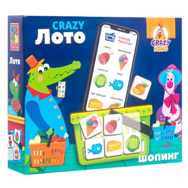 

Детская настольная игра Crazy Лото VT8055-03 на рус. языке