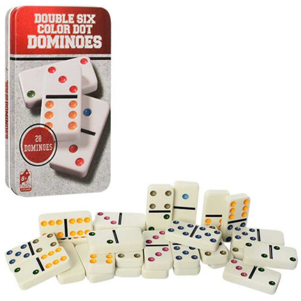 

Настольная игра домино 501070 в металлической коробочке
