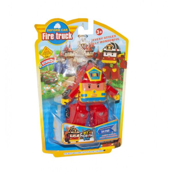

Детский трансформер Robocar POLI 378B высота 12 см (Красный Пожарная)