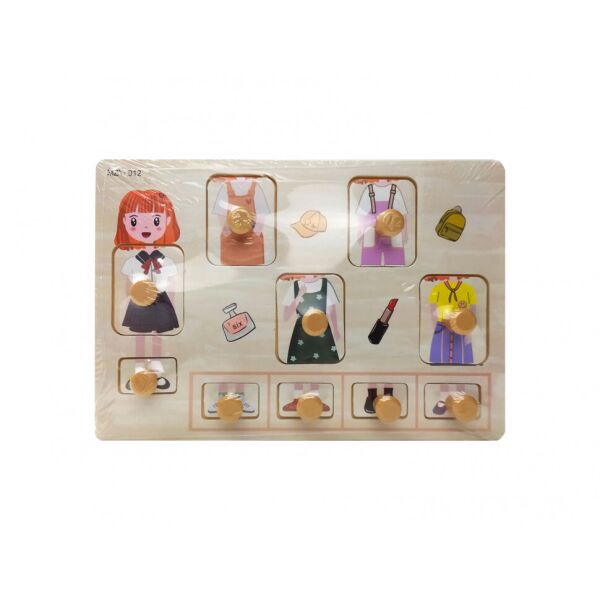 

Развивающая игрушка Рамка-вкладыш MD 2384-01 деревянная ( 2384-012 (Девочка))