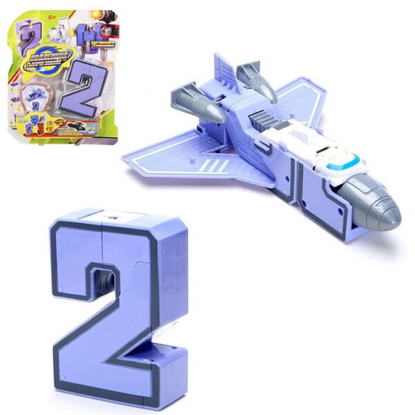 

Игрушечный трансформер YB188-3E Робот + цифра (Цифра 2)