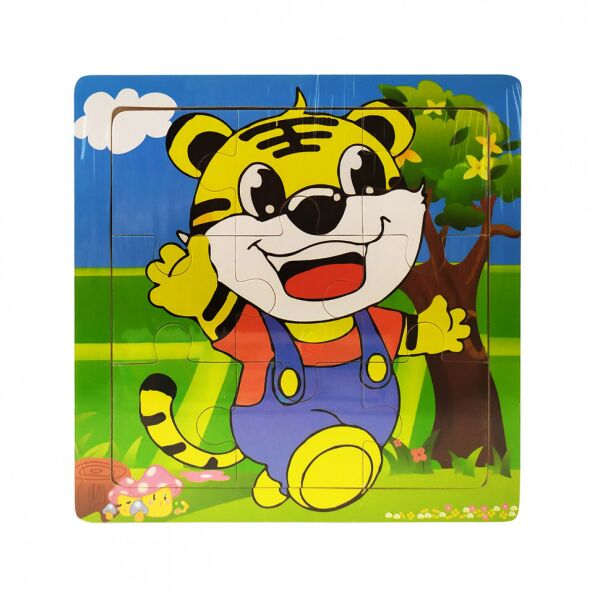 

Деревянная игрушка Пазлы MD 2159 животные (Тигр)