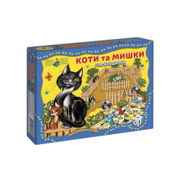 

Детская настольная игра-бродилка Коты и Мышки 82432 от 4х лет