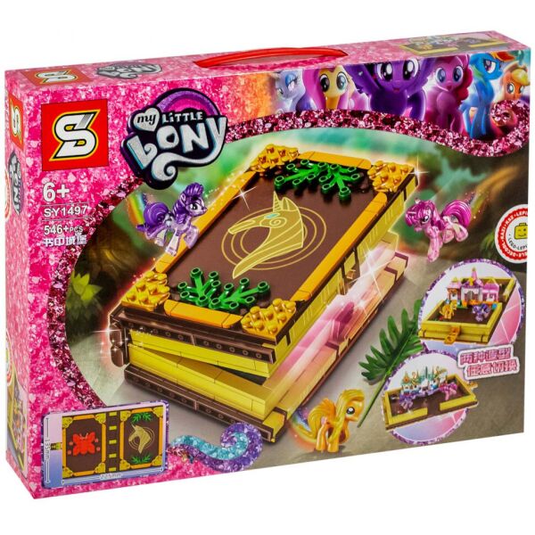 

Конструктор книга-игровое поле Little Pony SY1497, 546 деталей