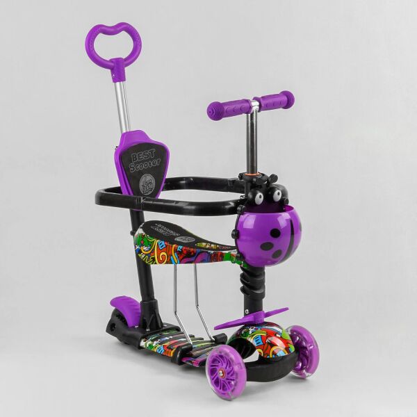 

Самокат BEST SCOOTER S-6305 5в1 с бампером (колеса светятся)