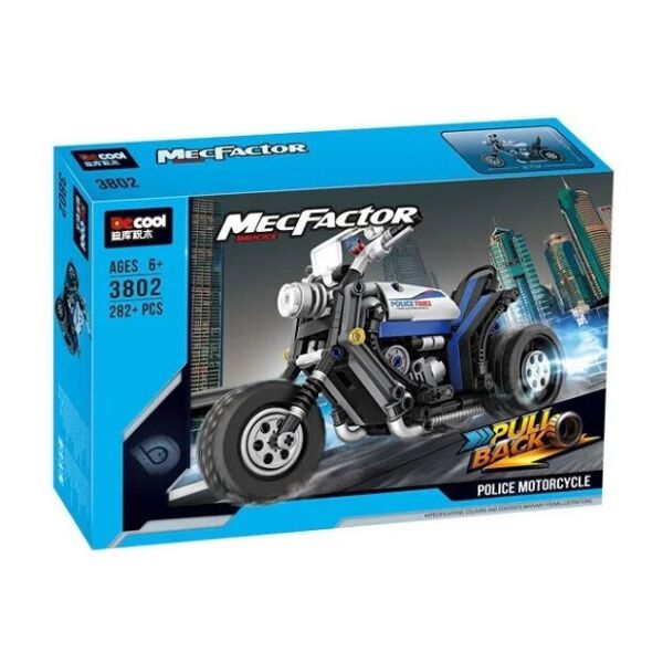 

Конструктор DECOOL 3802 Technic - Полицейский мотоцикл (282 дет.)
