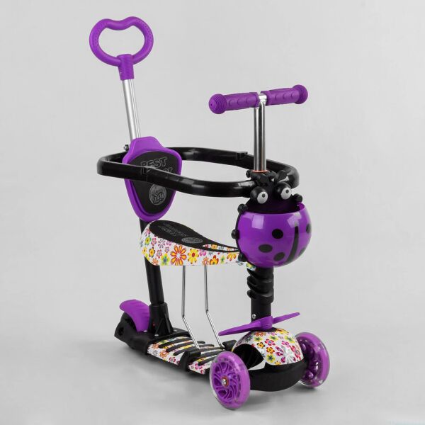 

Самокат BEST SCOOTER S-4394 5в1 с бампером (колеса светятся)