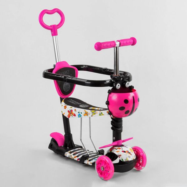 

Самокат BEST SCOOTER S-8509 5в1 с бампером (колеса светятся)