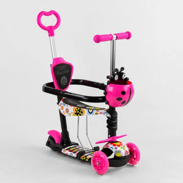 

Самокат BEST SCOOTER S-1125 5в1 с бампером (колеса светятся)