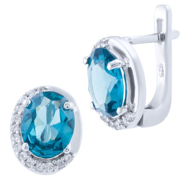 

Серьги из серебра с топазами и куб. циркониями (1432692)