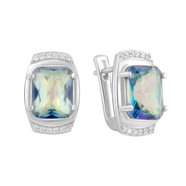 

Серьги из серебра с топазами и куб. циркониями (1756810)