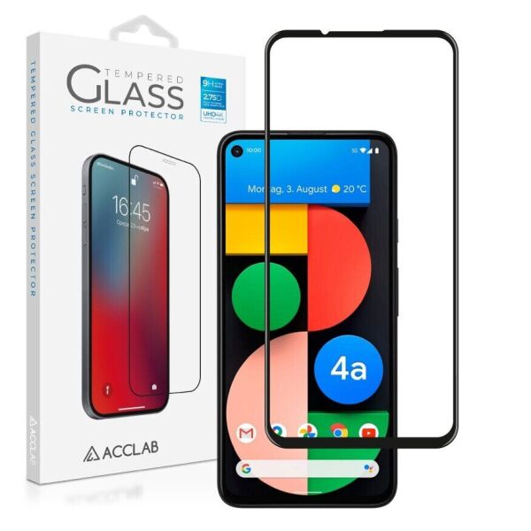 

Защитное стекло ACCLAB Full Glue для Google Pixel 4A - Black