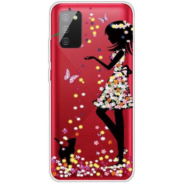 

Силиконовый (TPU) чехол Deexe Pretty Glossy для Samsung Galaxy A03s (A037) - Butterfly Girl