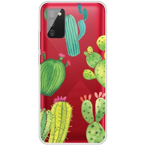 

Силиконовый (TPU) чехол Deexe Pretty Glossy для Samsung Galaxy A03s (A037) - Cactus
