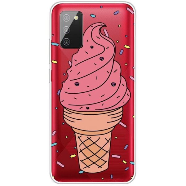 

Силиконовый (TPU) чехол Deexe Pretty Glossy для Samsung Galaxy A03s (A037) - Ice Cream