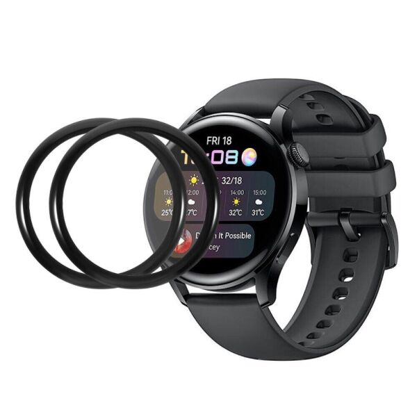 

Комплект защитных пленок Deexe Protector Film для Huawei Watch 3 - Black