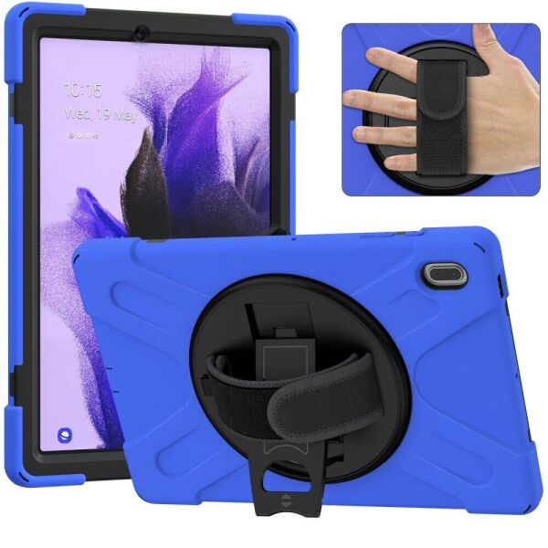

Защитный чехол Deexe Rotation Hybrid для Samsung Galaxy Tab S7 FE (T730/T736) - Black / Blue