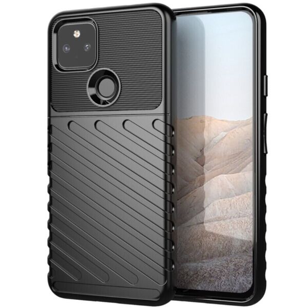 

Защитный чехол Deexe Thunder Series для Google Pixel 5a - Black