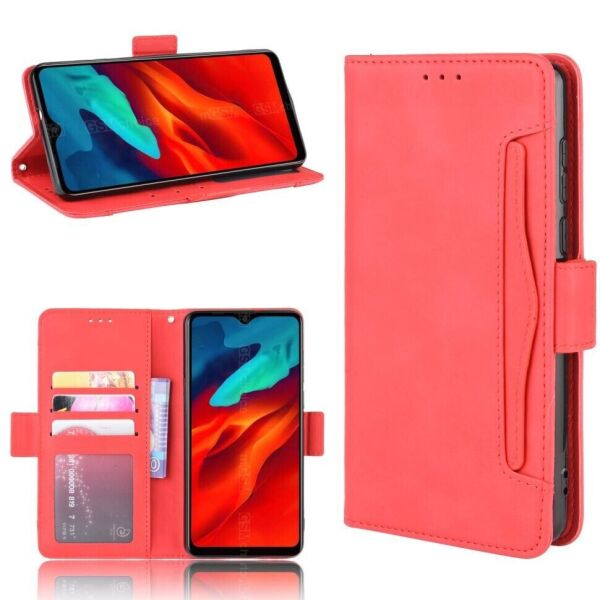 

Чехол Deexe Wallet Stand для BlackView A80 Pro - Red