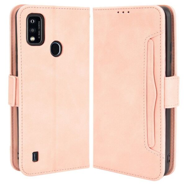 

Чехол Deexe Wallet Stand для ZTE Blade A51 - Pink