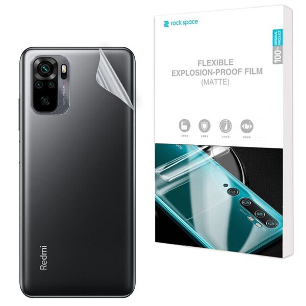 

Антибликовая пленка на заднюю панель RockSpace Matte для Xiaomi Redmi Note 10 / Note 10S - Matte