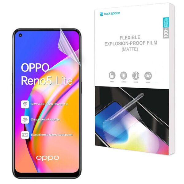 

Антибликовая пленка на экран RockSpace Matte для OPPO Reno 5 Lite