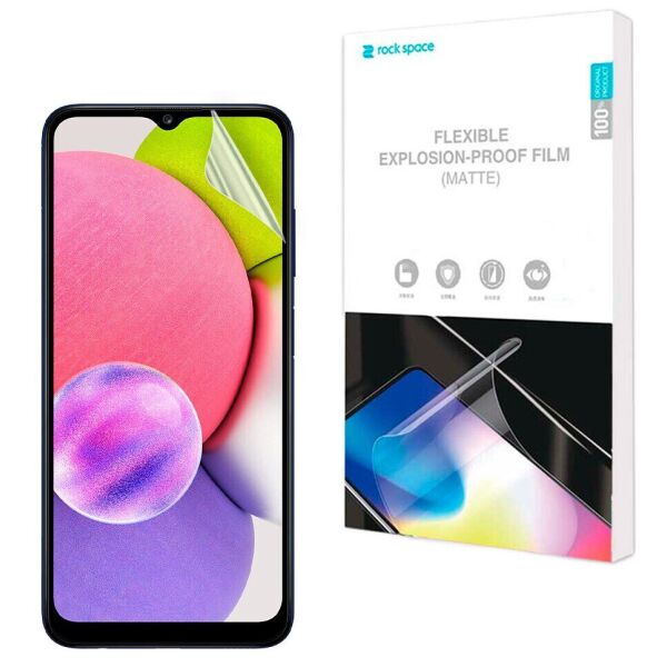 

Антибликовая пленка на экран RockSpace Explosion-Proof Matte для Samsung Galaxy A03s (A037)