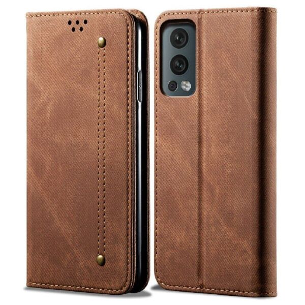 

Чехол-книжка UniCase Jeans Wallet для OnePlus Nord 2 - Brown