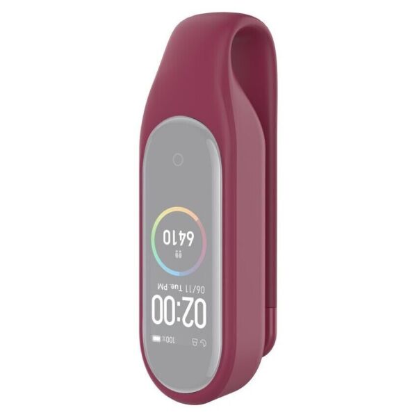 

Зажим Deexe Silicone Clip для Xiaomi Mi Band 5 / Mi Band 6 - Wine Red