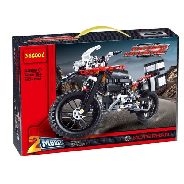 

Конструктор DECOOL 3369B ТЕХНИК - Мотоцикл R1200GS (603 дет.)