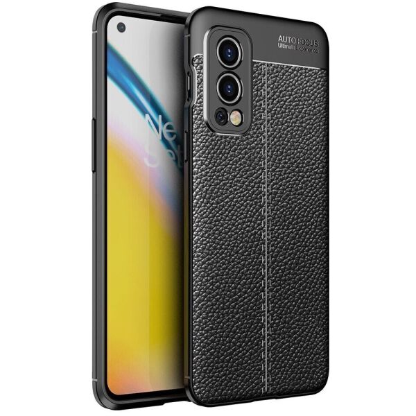 

Защитный чехол Deexe Leather Cover для OnePlus Nord 2 - Black