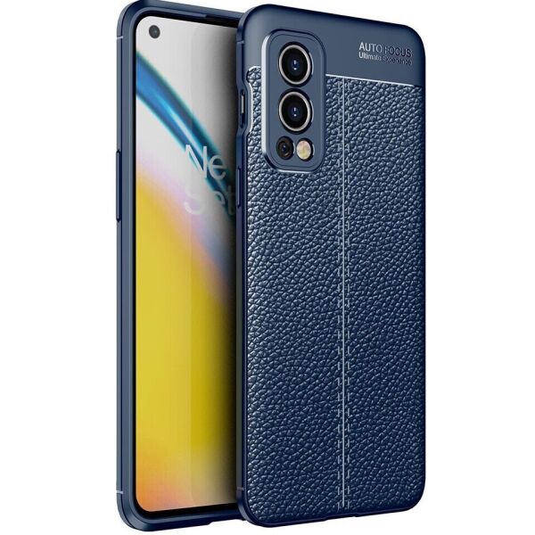 

Защитный чехол Deexe Leather Cover для OnePlus Nord 2 - Blue