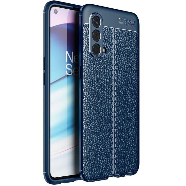 

Защитный чехол Deexe Leather Cover для OnePlus Nord CE - Blue