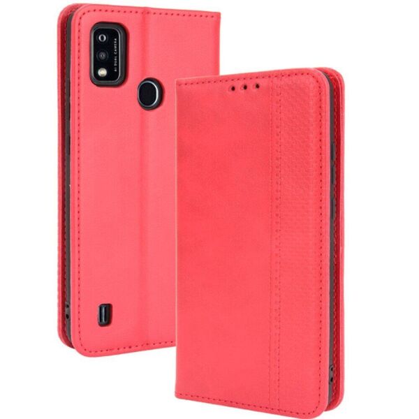

Чехол Deexe Retro Style для ZTE Blade A51 - Red