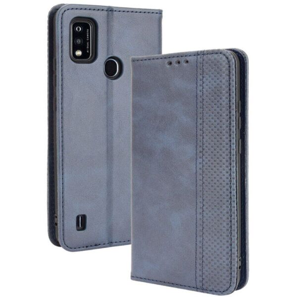 

Чехол Deexe Retro Style для ZTE Blade A51 - Blue
