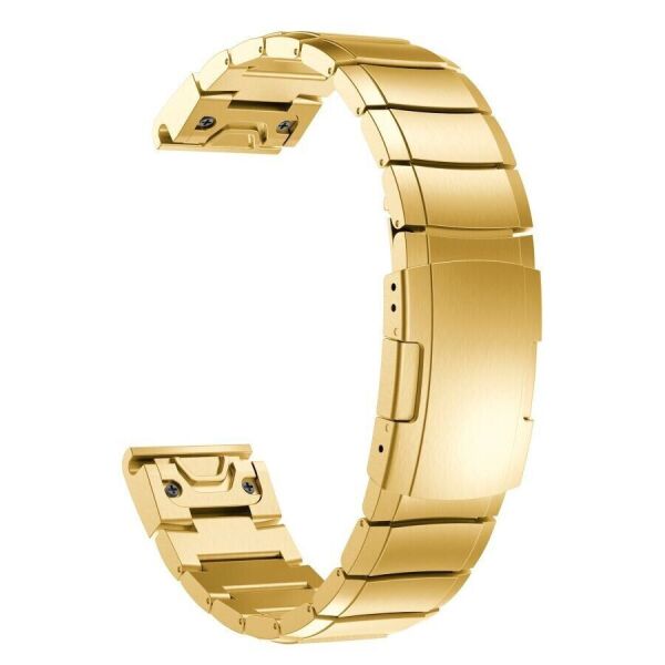 

Ремешок Deexe Stainless Steel для часов Garmin c креплением QuickFit 26mm - Gold