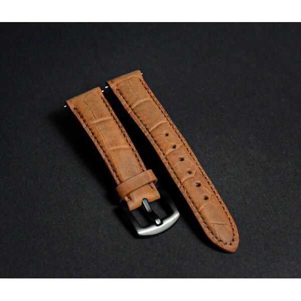 

Кожаный ремешок LIMITED Croco Strap для часов с шириной крепления 20мм - Crazy Whisky