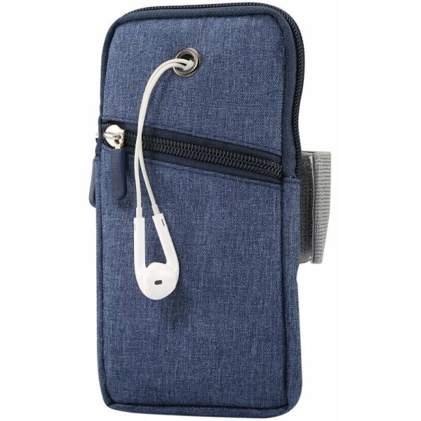 

Чехол на руку Deexe Running Armband Case - Blue
