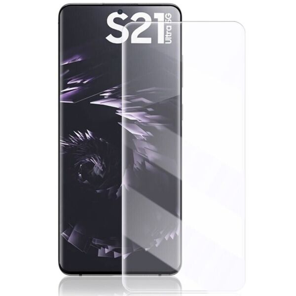 

Защитное стекло AMORUS 3D Curved UV для Samsung Galaxy S21 Ultra (G998)