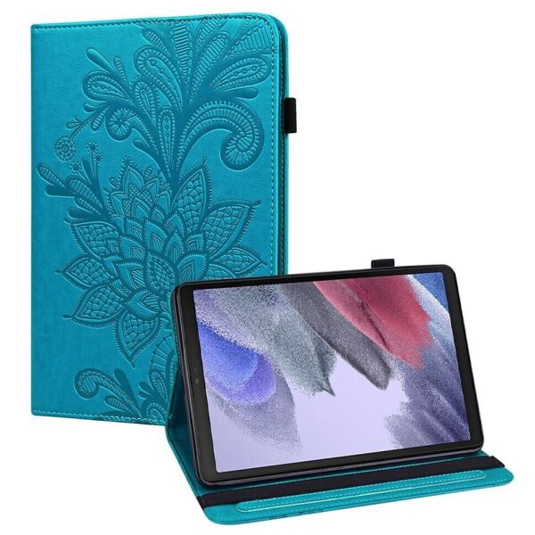 

Защитный чехол Deexe Flower Print для Samsung Galaxy Tab A7 Lite (T220/T225) - Blue