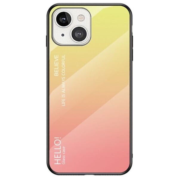 

Защитный чехол Deexe Gradient Color для Apple iPhone 13 mini - Yellow / Pink