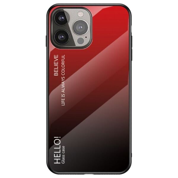 

Защитный чехол Deexe Gradient Color для Apple iPhone 13 Pro Max - Black / Red