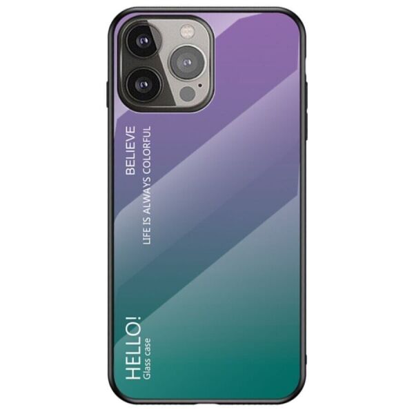 

Защитный чехол Deexe Gradient Color для Apple iPhone 13 Pro Max - Purple / Green
