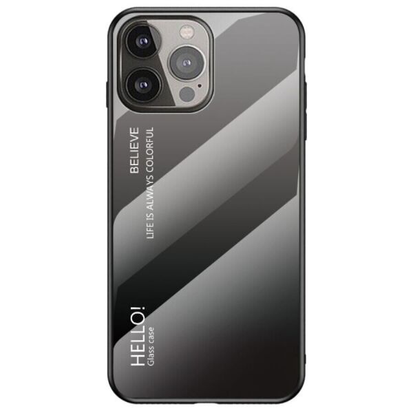 

Защитный чехол Deexe Gradient Color для Apple iPhone 13 Pro - Black / Grey