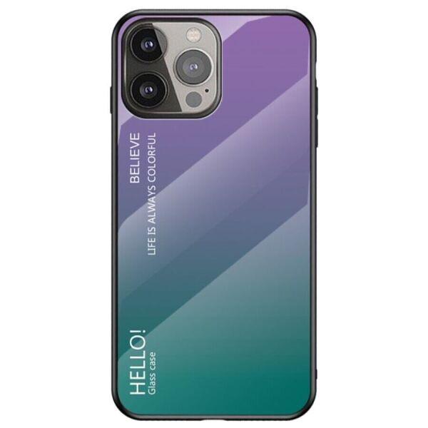 

Защитный чехол Deexe Gradient Color для Apple iPhone 13 Pro - Purple / Green